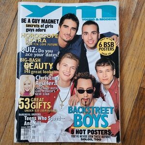 Young & Modern‎ YM Dec 1999/Jan 2000 Magazine Backstreet Boys Christina Y2K